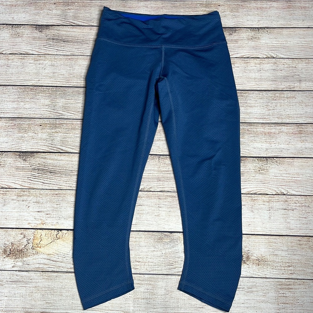 Prana Textured Crop Ruched Leggings - Picture 1 of 7